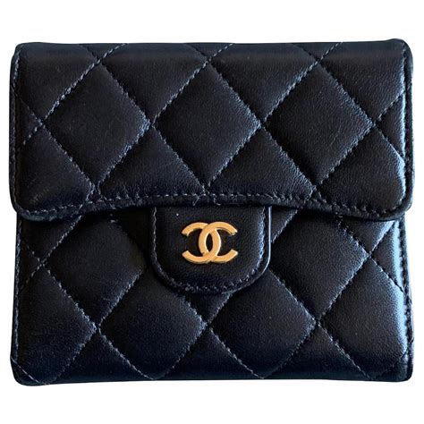 Timeless/classique leather wallet Chanel Black in Leather